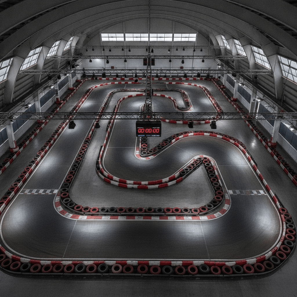 Vue du circuit LyonKart